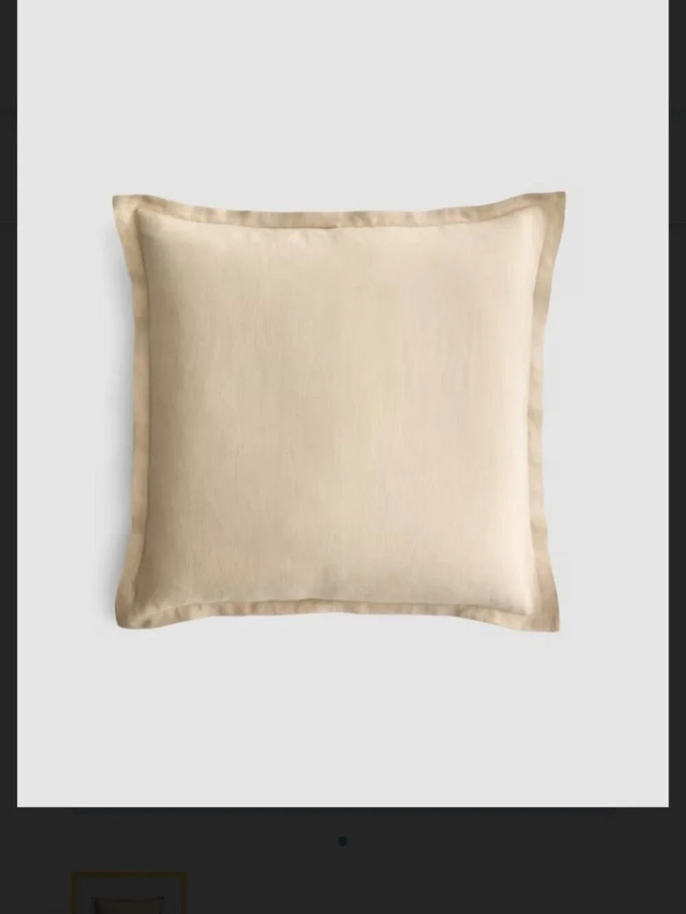 Quince TOFFEE 100% European Linen Euro Sham Biege